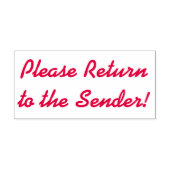 Tampon Auto-encreur "Retournez à l'expéditeur !" Timbre en caoutchouc (Design)