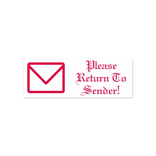 Tampon Auto-encreur "Retournez À L'Expéditeur !" Timbre en caoutchouc (Design)
