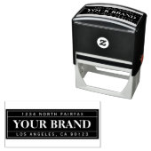 Tampon Auto-encreur Rétro-moderne | Adresse de retour (En situation)