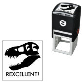 Tampon Auto-encreur Rexcellent ! T-rex Dinosaure Crâne (En situation)