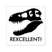 Tampon Auto-encreur Rexcellent ! T-rex Dinosaure Crâne (Design)