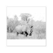 Tampon Auto-encreur Rhino blanc (Design)