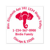 Tampon Auto-encreur Roi Eléphant Noir de Sagesse Républicain (Design)