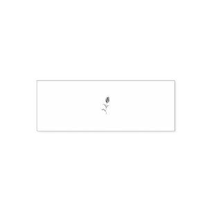 Tampon Auto-encreur Rose Madder, Rouge lave, design floral