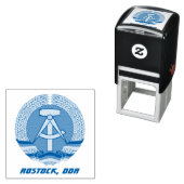 Tampon Auto-encreur Rostock, DDR, Rostock, Allemagne de l'Est socialis (En situation)