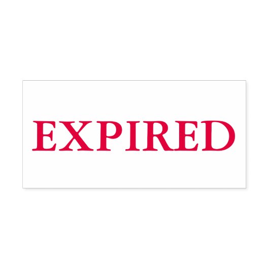 Tampon Auto-encreur Rouge Expiré (Design)