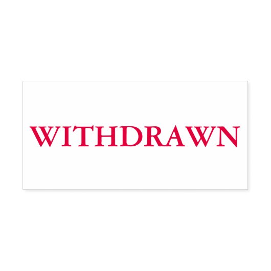 Tampon Auto-encreur Rouge retiré (Design)