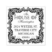 Tampon Auto-encreur Royal Muse Imaginaire médiéval Floraison Ornate (Design)