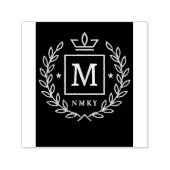 Tampon Auto-encreur "Royal NMKY Emblem – Monogram M Crest Design" (Design)