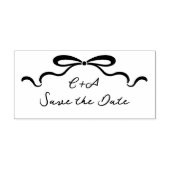 Tampon Auto-encreur Rubans encastrés et bow (Design)