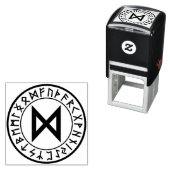 Tampon Auto-encreur Rune Circle [24. Dagaz] Timbre auto-alimenté (En situation)