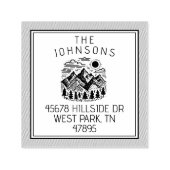 Tampon Auto-encreur Rustic Modern Mountains Custom (Design)