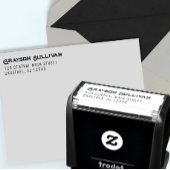 Tampon Auto-encreur Rustic Professional Left Aligned Address