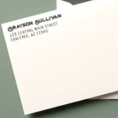 Tampon Auto-encreur Rustic Professional Left Aligned Address