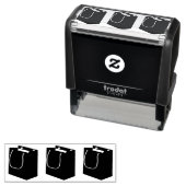 Tampon Auto-encreur Sac cadeau design créatif (En situation)