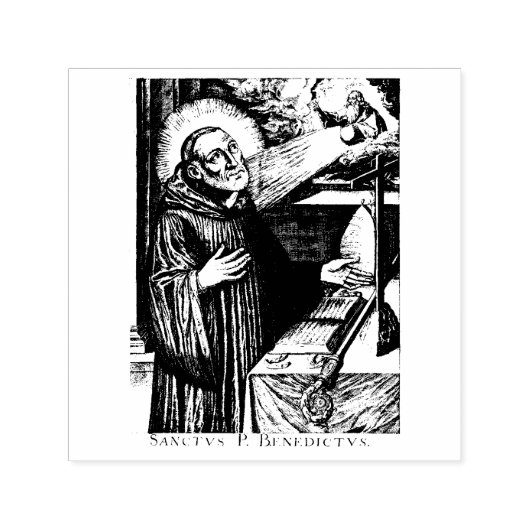 Tampon Auto-encreur Saint Benedict (Design)