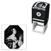 Tampon Auto-encreur Sainte Apollonie Vierge et Martyr (En situation)