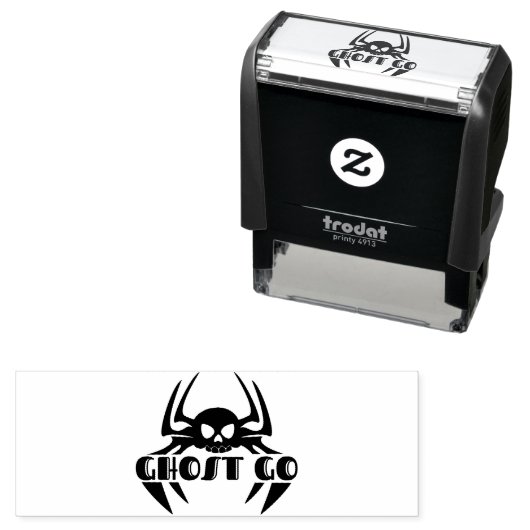 Tampon Auto-encreur Saison Éffrayante de Ghost Go (En situation)