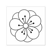 Tampon Auto-encreur Sakura Cherry Blossom Fleur Couleur Me (Design)