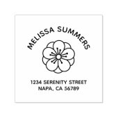 Tampon Auto-encreur Sakura Cherry Blossom Flower Arch Address (Design)
