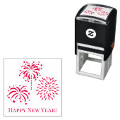 Tampon Auto-encreur Salutation avec Fireworks #2 Bonne année (En situation)