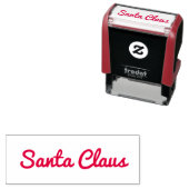 Tampon Auto-encreur Santa Claus Faux Signature pour Noël (En situation)