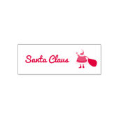 Tampon Auto-encreur Santa Claus Logo Faux Signature pour Noël (Design)