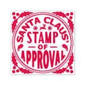 Tampon Auto-encreur Santa Claus Noël Funny Timbre d'approbation v2 (Design)