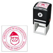 Tampon Auto-encreur Santa Claus Xmas “Certificate of Authenticity” #3 (En situation)