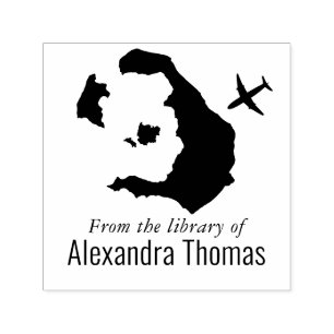 Tampon Auto-encreur Santorin Grèce Carte Plan Bibliothèque du plan Nom