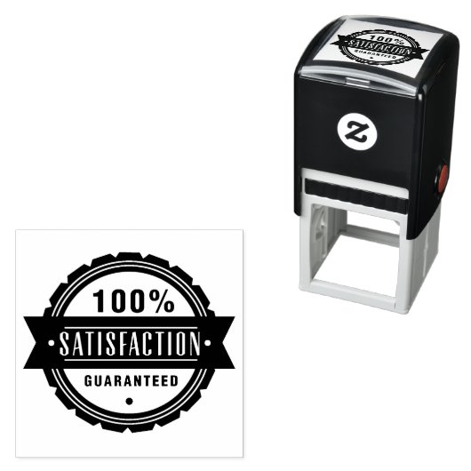 Tampon Auto-encreur Satisfaction garantie (En situation)