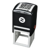 Tampon Auto-encreur Scannez-moi ! Cœur pour votre code QR (Produit)