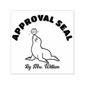 Tampon Auto-encreur Sceau approuvé par l'enseignant (Design)