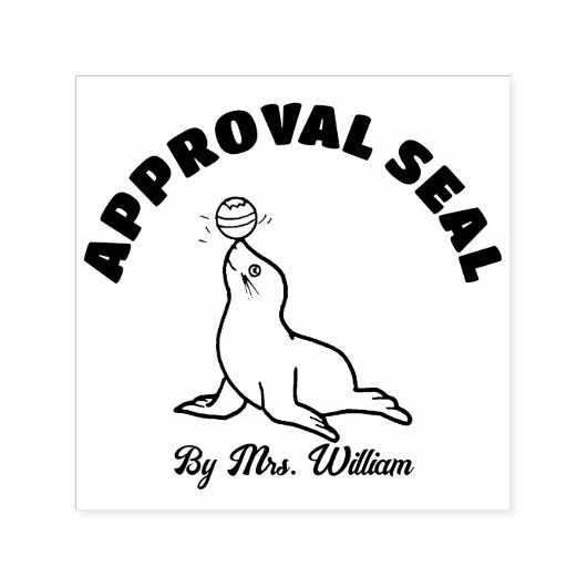 Tampon Auto-encreur Sceau approuvé par l'enseignant (Design)