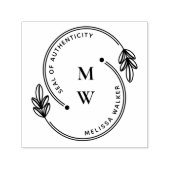 Tampon Auto-encreur Sceau Artiste De Monogramme Authenticité (Design)