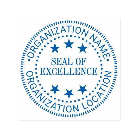 Tampon Auto-encreur Sceau personnalisé d'excellence Étoiles #1 Nom Lie (Design)