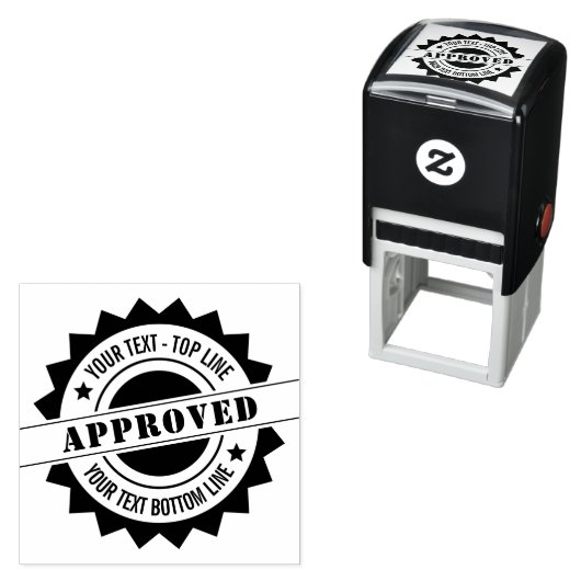 Tampon Auto-encreur Sceau personnalisé d'homologation auto-allumage (En situation)