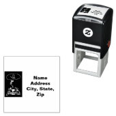 Tampon Auto-encreur Sci-Fi smart animaux "Hungry Frog Dreams" (En situation)