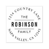 Tampon Auto-encreur Script circulaire | Créez votre propre adresse de  (Design)