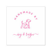Tampon Auto-encreur  Script Custom logo Handmade by  (Design)