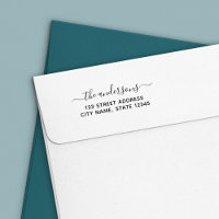Script de calligraphie tendance Adresse de retour