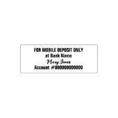 Tampon Auto-encreur Script de nom de l'application bancaire uniquement (Design)