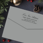 Tampon Auto-encreur Script élégant Notre nouvelle adresse de retour