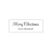 Tampon Auto-encreur Script Joyeux Noël de Votre Nom (Design)