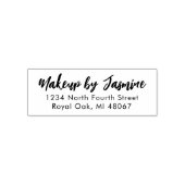 Tampon Auto-encreur Script Makeup Studio Name Return Address (Design)