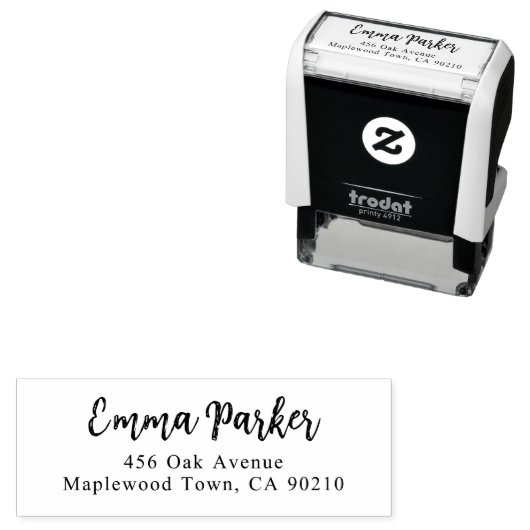 Tampon Auto-encreur Script manuscrit moderne simple (En situation)