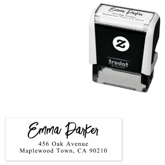 Tampon Auto-encreur Script manuscrit moderne simple (En situation)