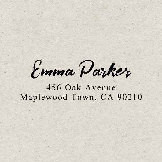 Tampon Auto-encreur Script manuscrit moderne simple