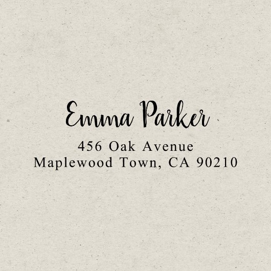 Tampon Auto-encreur Script manuscrit moderne simple