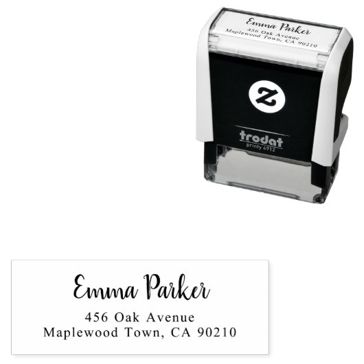 Tampon Auto-encreur Script manuscrit moderne simple (En situation)